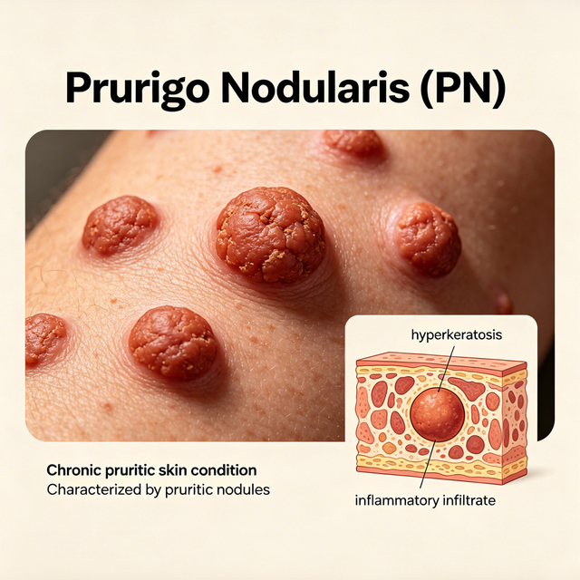 Modelet e miut Prurigo Nodularis (PN).