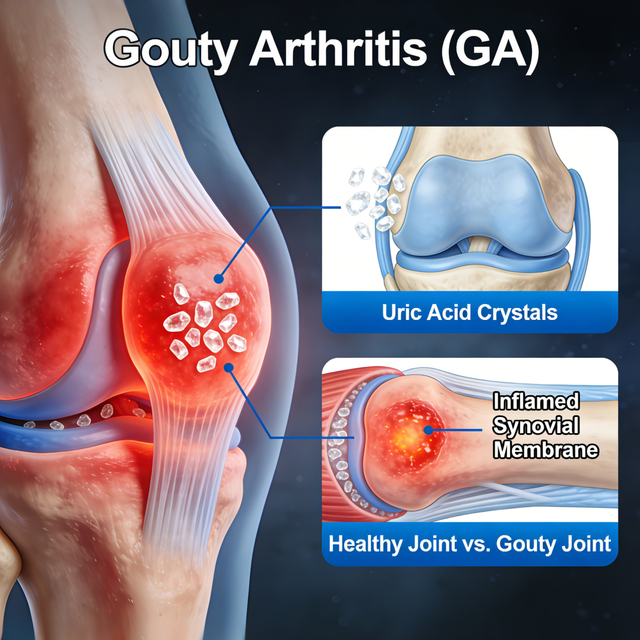 Hiire podagra artriidi (GA) mudelid