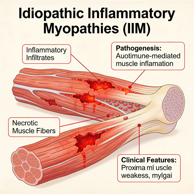 Modelet e miopatis&euml; inflamatore idiopatike t&euml; miut (IIM).